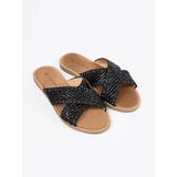 Shelvt Braided black women's flip-flops | Shoptok.si