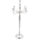 vidaXL Svijećnjak Srebrni Aluminij 19 x 19 x 79.5 cm Dekorativni umetci Cijene