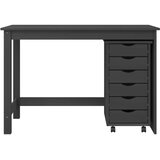  Set stola i pokretnog ormara MOSS 2 pcs Siva | shoptok.hr