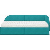  Kutni krevetni okvir s madracem 2 kom. Tirkizna 100 x 200 cm | Shoptok.si