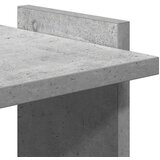 vidaXL Knjižna omara 3-nadstropna beton. siva 60x30x120 cm inž. les | Shoptok.si