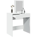 The Living Store Toaletna mizica z ogledalom bela 73x46,5x120 cm - Toaletna Mizica, (21671040) Cene