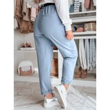 DStreet Spodnie damskie chinosy z paskiem TAILANDI niebieskie | Shoptok.si