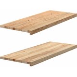  Prozorske klupice 2 kom 100x40x2 cm netretirane masivne hrast | shoptok.hr