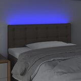  LED uzglavlje smeđesivo 90x5x78/88 cm od tkanine | shoptok.hr