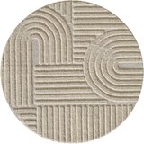 Ayyildiz Carpets Bež okrogla preproga ø 120 cm Art – Cene