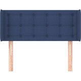  Vzglavje z ušesi modro 83x16x78/88 cm blago, (20954462) | Shoptok.si