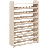  Stalak za vino s gornjom pločom 72,5x25x111,5 cm od borovine | shoptok.hr
