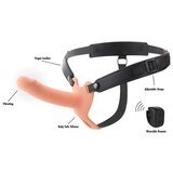 Hidden Desire Inferno Vibrating Silicone Hollow Penis Strap-On with Remote 16cm Skin | Shoptok.si