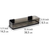 Wenko Crna plastična samoljepljiva kupaonska polica Quadro – | shoptok.hr