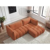 Bobochic Paris Oranžna kotna sedežna garnitura iz tkanine bouclé (desni kot/z ležalnikom) Azra – | Shoptok.si