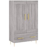  Visoka komoda siva boja hrasta 69,5x31x115 cm konstruirano drvo | Eponuda.com
