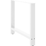  Noge za blagovaonski stol bijele 2 kom 90 x (72-73) cm čelik | shoptok.hr