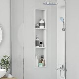  Ničica za tuš Bijeli 90 x 20 x 9,5 cm Nehrđajući čelik | Shoptok.si