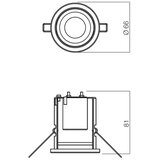  Redo 70215 - Ugradno stropno svetlo FR 1xE14/30W/230V mat hrom | Eponuda.com