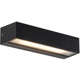 QAZQA Moderna stenska svetilka črna z LED IP65 - Steph Cene