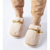 Gemre Beige warm slippers with a bow Antonino | shoptok.hr
