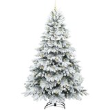 vidaXL Umestno božično drevo med 300 LED Zelena 240 cm PE in PVC | Shoptok.si