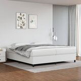 The Living Store Posteljni okvir bel 200x200 cm umetno usnje - Box Spring Posteljni Okvir, (21520459) Cene