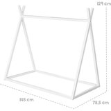 Roba bela otroška postelja v obliki hiške 70x140 cm montessori – | Shoptok.si