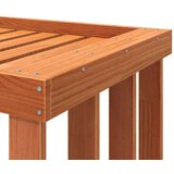 vidaXL Vanjski držač za cjepanice voštano smeđi 109x52x106 cm borovina | shoptok.hr