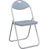  Zložljiva stolica 8 pcs Siva 48 x 43,5 x 81 cm Umjetno usnje, (5000296716) | Shoptok.si