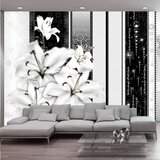  Tapeta - Crying lilies in white 200x140 Cijene