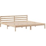 vidaXL Knjižna postelja brez vzmetnice 200x200 cm trdna borovina | Shoptok.si