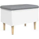  Klupa za pohranu bijela 62 x 42 x 46 cm od konstruiranog drva | shoptok.hr