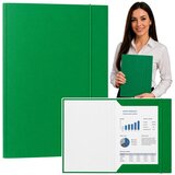  Cardboard Folder with Elastic Band, Lacquered, A4, 300 g/m2, Green | shoptok.hr