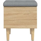  Klupa za pohranu boja hrasta 42x42x46 cm od konstruiranog drva | shoptok.hr