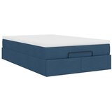  Otomanski krevet s madracem plavi 120x200 cm tkanine | shoptok.hr