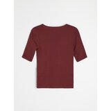 Sinsay Pamučna majica s V-izrezom | shoptok.hr
