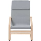  Stolica za opuštanje s tabureom od tkanine svjetlosiva | shoptok.hr