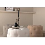 Venture Home puf Benjamin (art. 15560-400) ⌀55 cm, bijela | shoptok.hr