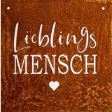  Kovinska plošča z napisom "Lieblingsmensch" - 1 k. | Shoptok.si