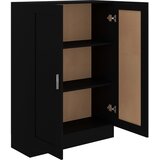 Ormarić za knjige crni 82,5 x 30,5 x 115 od konstruiranog drva | Shoptok.si