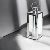 Dekorativna lanterna 38 cm sjajni hrom | Eponuda.com