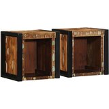  Noćni ormarići 2 kom. Višebojni 40x35x40 cm Obrađeno puno drvo | shoptok.hr