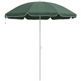  Suncobran s metalnom podlogom zeleni 161x193 cm poliester | shoptok.hr