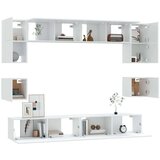  8-dijelni set TV ormarića bijeliod konstruiranog drva | shoptok.hr