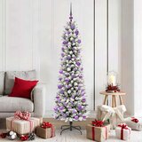  Umjetno božićno drvce Bijela 180 cm PVC i Metal i Plastika | shoptok.hr
