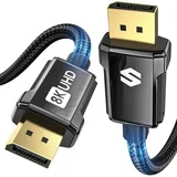 display port 1.4 kabel 5 m – 8K uhd, 4K 144Hz, 2K 240Hz, hdr, g-sync & freesync odprta embalaža