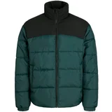 Jack & Jones Zimska jakna 'JJMOON' smaragdno zelena / crna