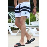 Madmext Swim Shorts - White - Color block Cene