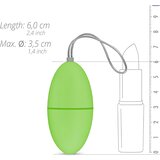 Easytoys Mini Vibe Collection vibracijsko jaje Easytoys - s daljinskim upravljačem, zelena | shoptok.hr
