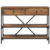  Konzolna stolica s ladicama Smeđa 100 x 34,5 x 75 cm boja drva | shoptok.hr