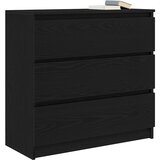  Komoda crni hrast 80x35x76 cm konstruirano drvo | shoptok.hr