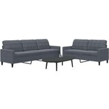 vidaXL 2-dijelni set sofa s jastucima tamnosivi baršunasti | shoptok.hr
