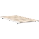 vidaXL Krevet s daskama Bijela 100 x 200 cm Masivna borovina | shoptok.hr